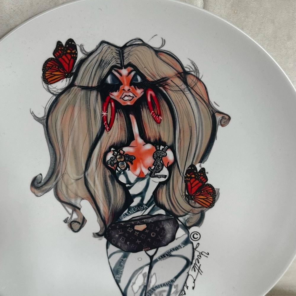 Designer Decorative Plate Set - Multicolor - Picture 2 of 5